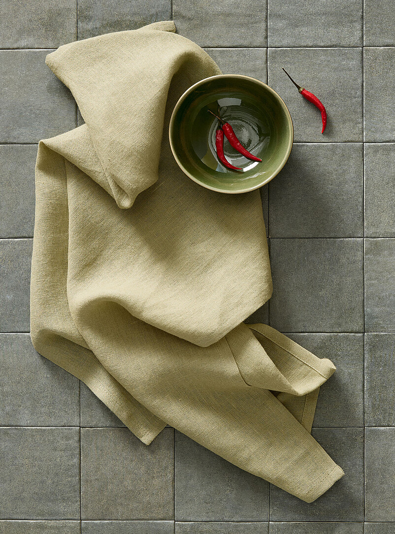 Pure Linen Chambray Tea Towel