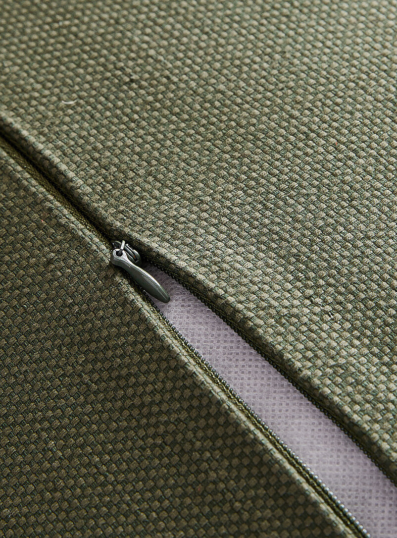 Basketweave knit removable-cover cushion 50 x 50 cm product image 2