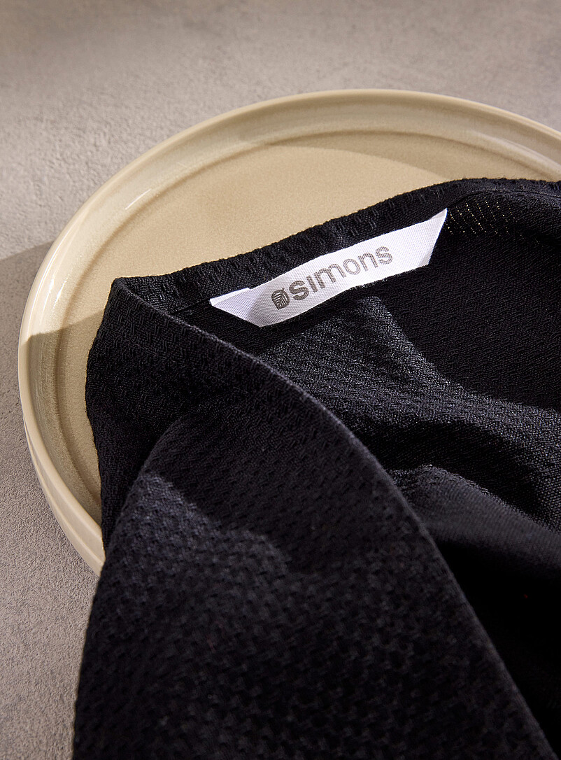 Monochromatic jacquard tea towel product image 2