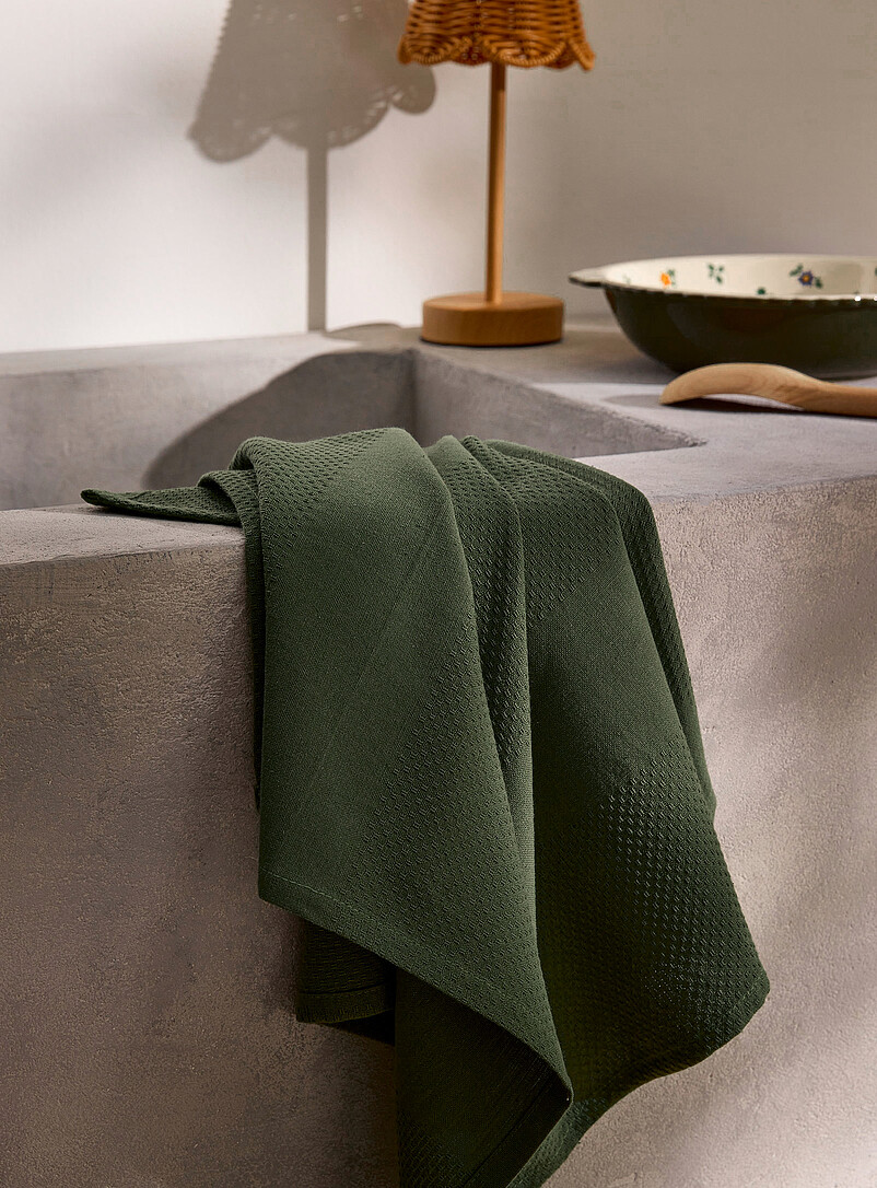 Monochromatic Jacquard Tea Towel