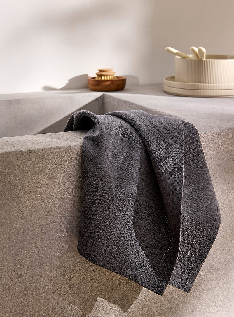 Monochromatic Jacquard Tea Towel