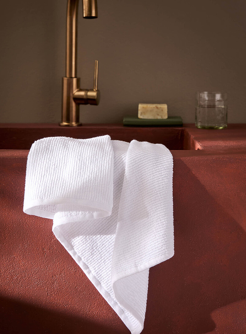 Monochromatic Stripes Hand Towel