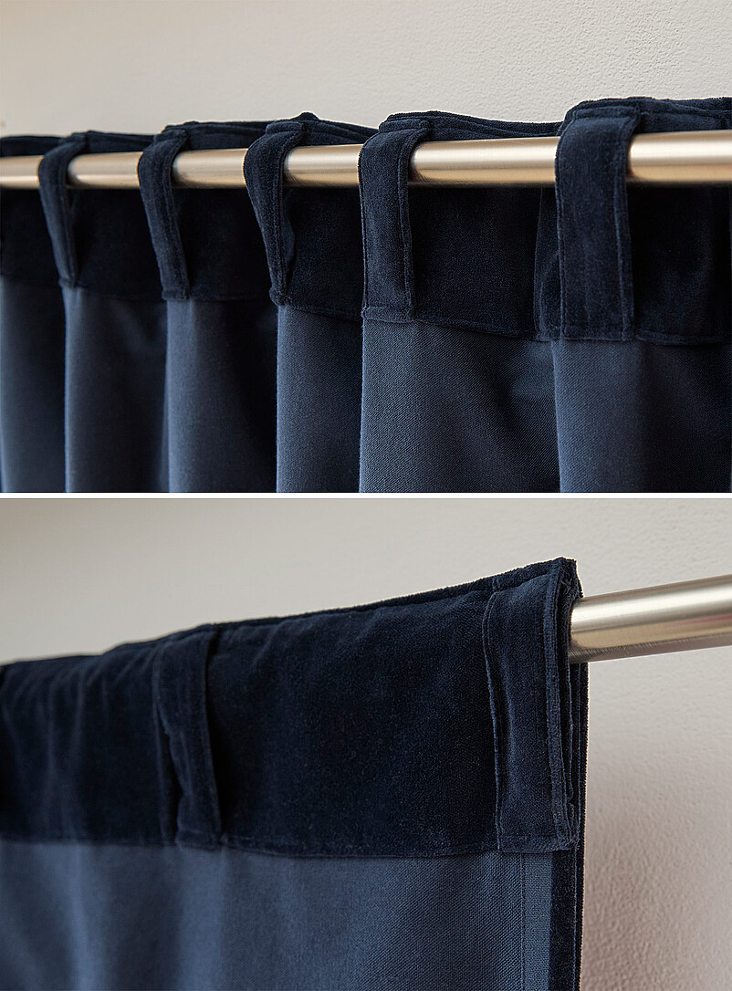 Sumptuous velvet fringed valance curtain One panel 140 x 220 cm product image 3