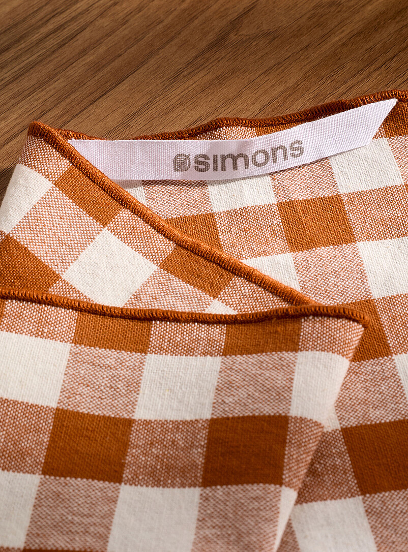 Seasonal gingham tea towel product image 2