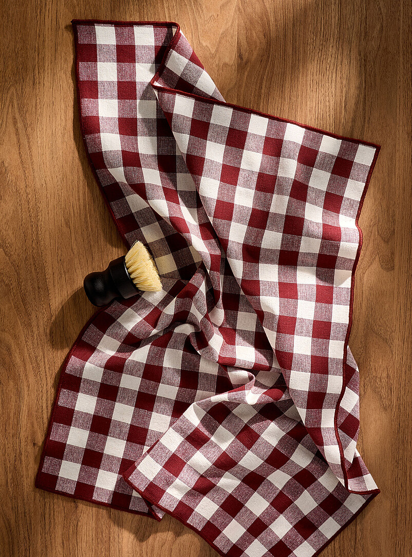 Seasonal Gingham Tea Towel