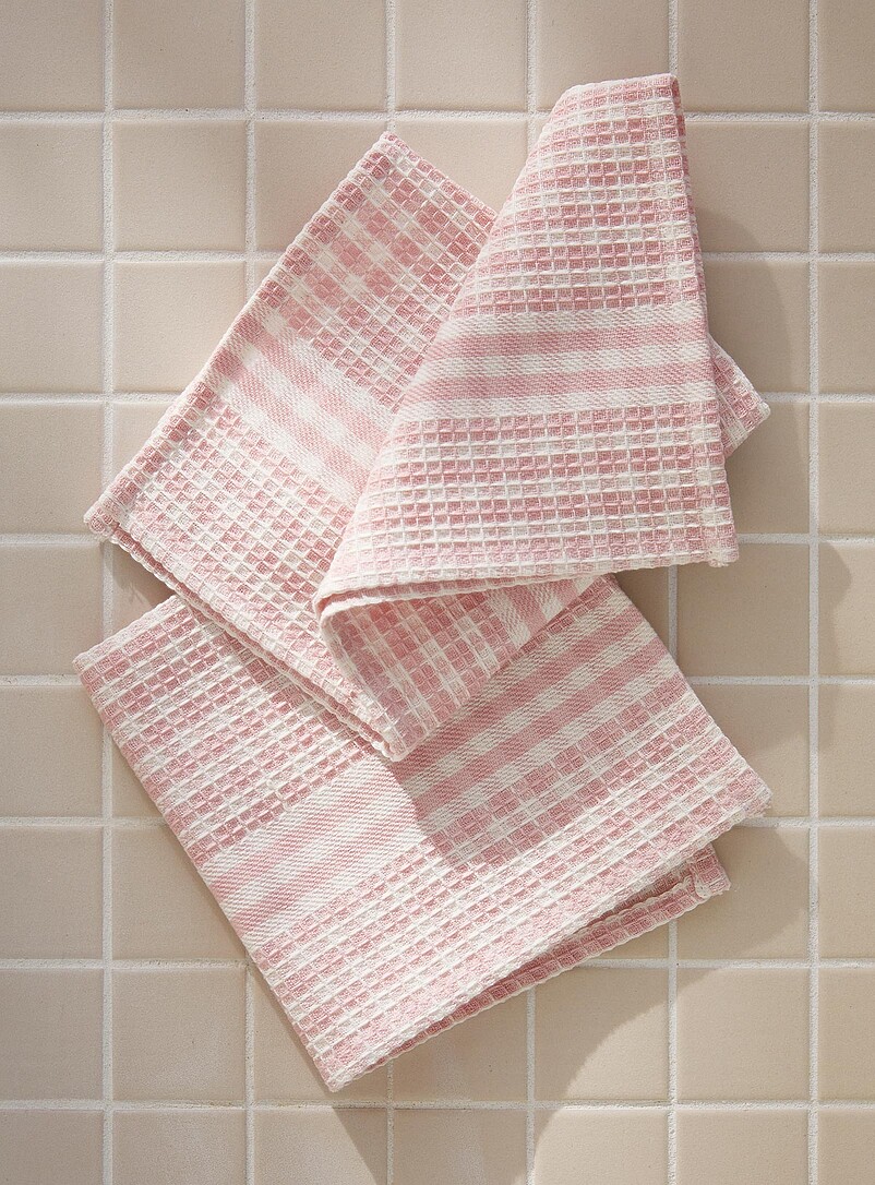 Pastel Gingham Dishcloths Set Of 2