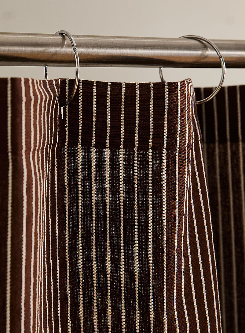 Vertical stripes shower curtain product image 3