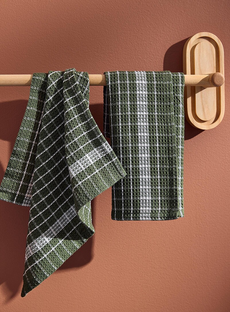 Minimalist Checkerboard Dishcloths Set Of 2