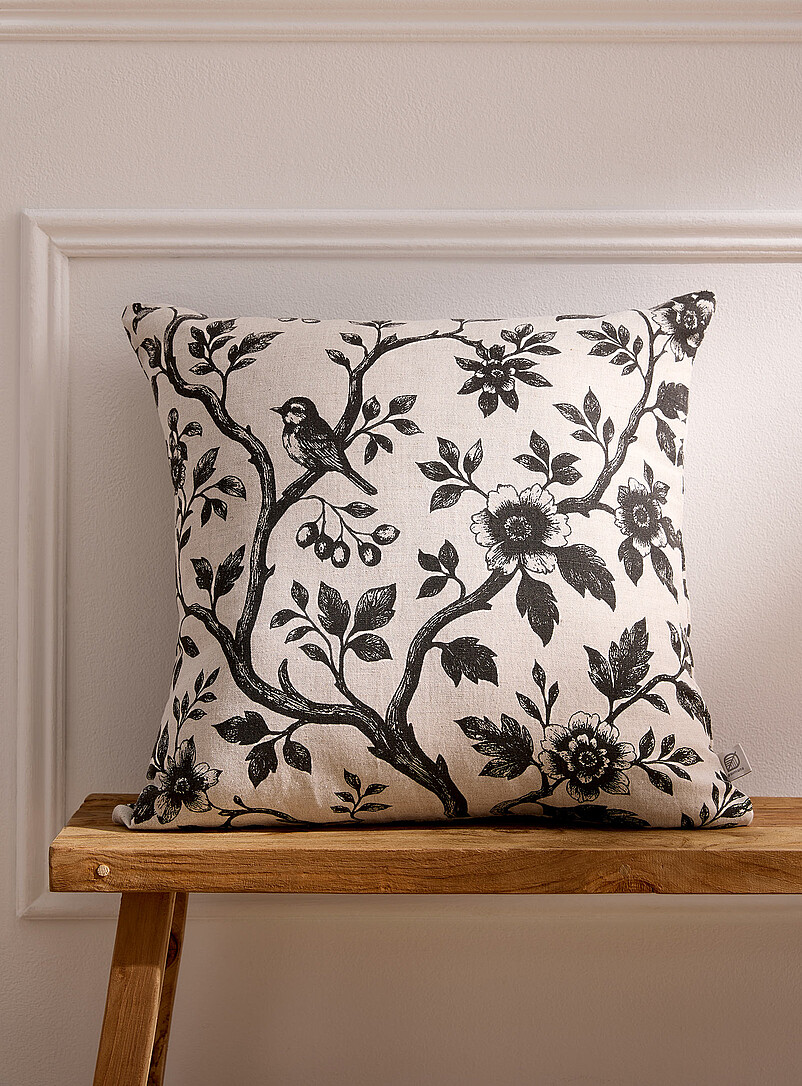 Spring Morning Linen-Blend Removable-Cover Cushion 50 X 50 Cm