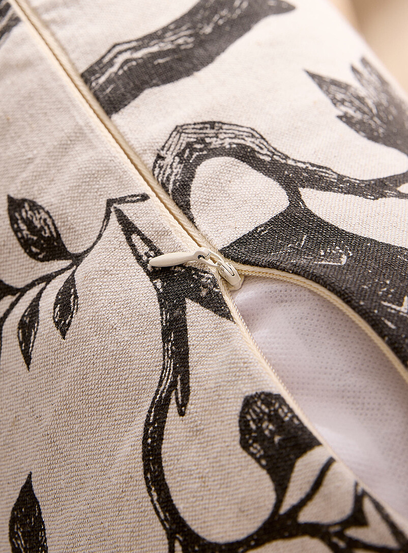 Spring morning linen-blend removable-cover cushion 50 x 50 cm product image 3