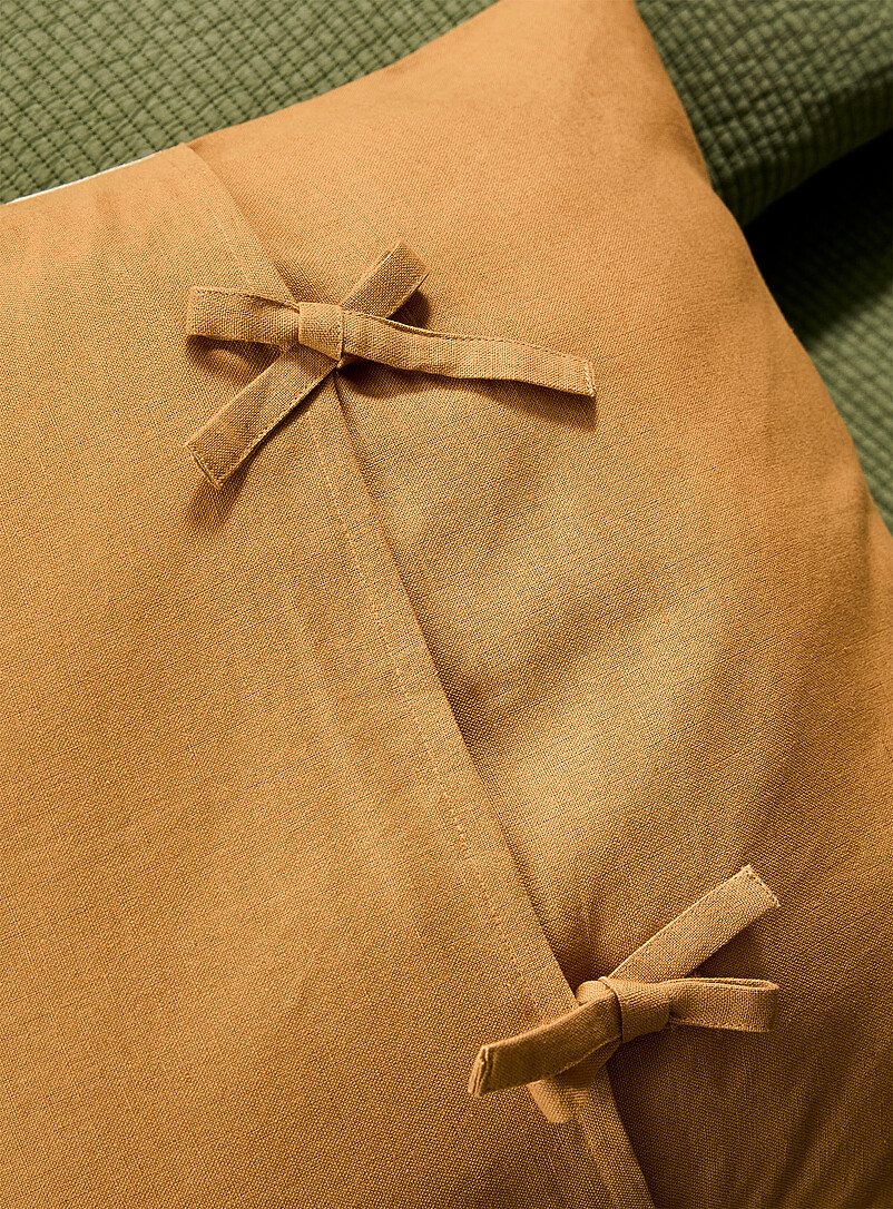 Tulip stripes linen-blend removable-cover cushion 50 x 50 cm product image 3