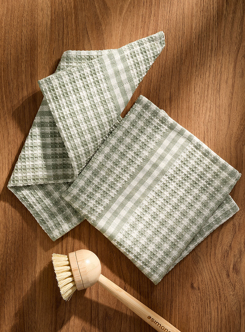Seasonal gingham dishcloth Set of 2 product image (primary)