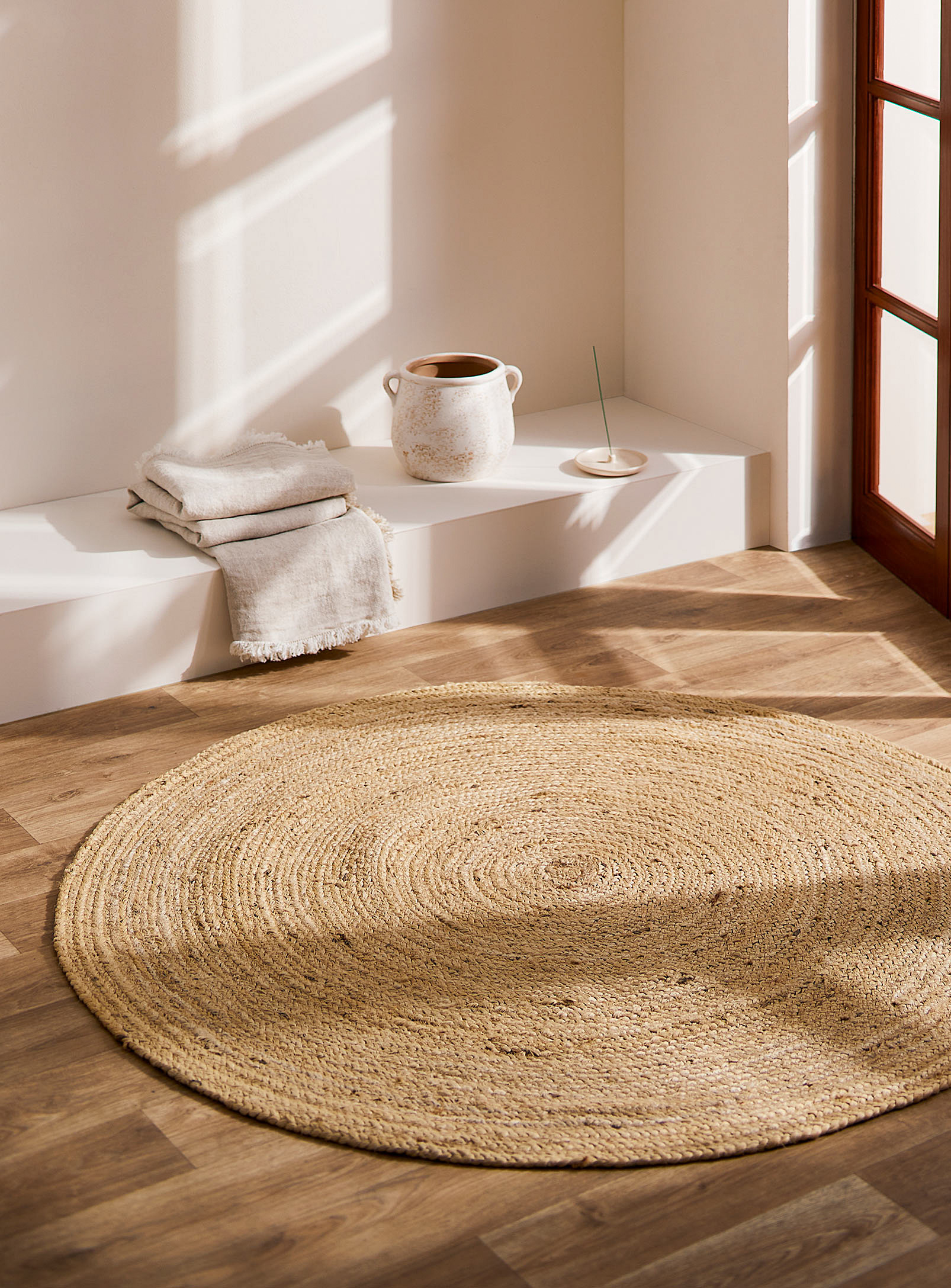 Simons Maison - Natural jute circular rug 120 cm in diameter
