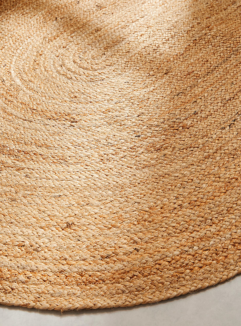 Natural jute oval rug 120 x 180 cm product image 2