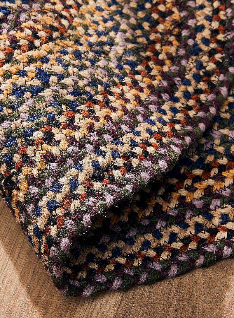 Colourful jute oval rug 60 x 90 cm product image 2