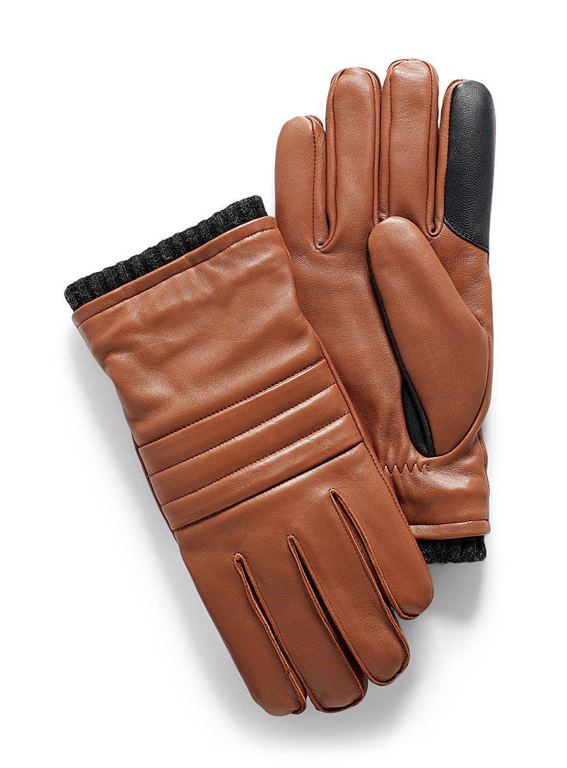 Brume Honey Liard genuine leather gloves for men