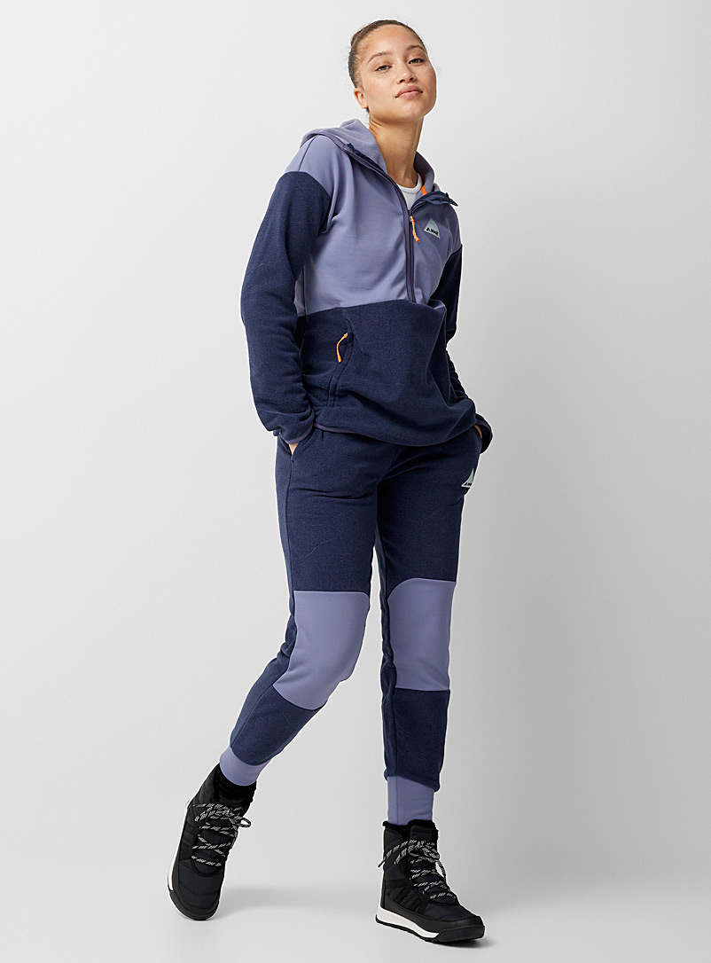 Orage: Le jogger polaire genoux jersey Harfand Bleu moyen-ardoise pour femme