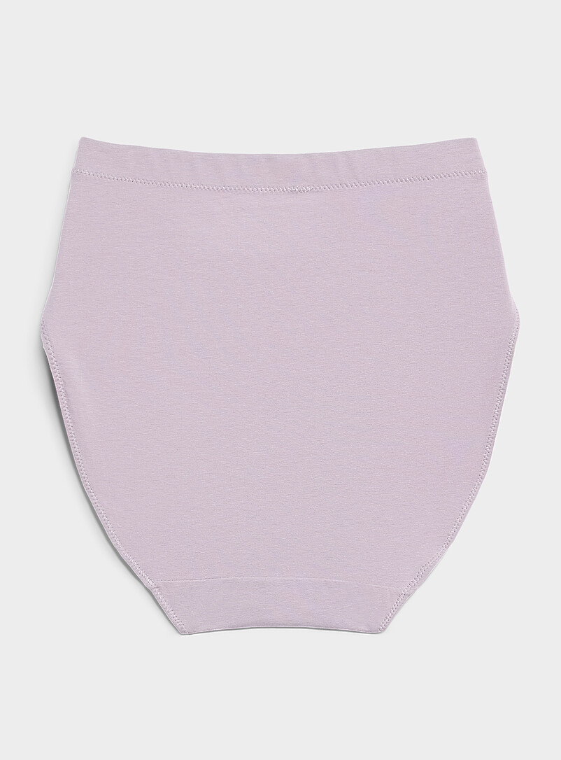 Miiyu Black Ultra-comfortable high-waist classic brief Organic cotton for women