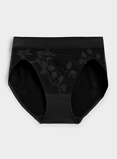 La classique taille haute &eacute;chancr&eacute;e motif subtil Nylon