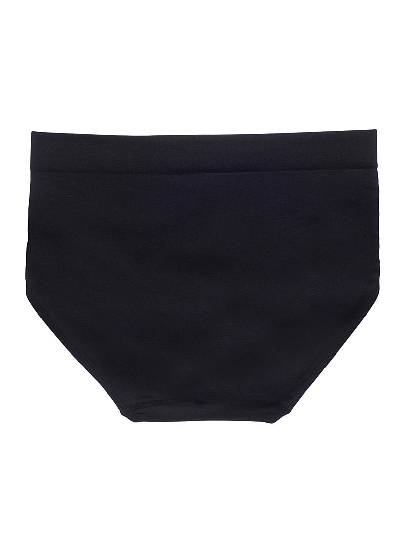 Miiyu Black and White High-waist high-cut classic brief Nylon for women