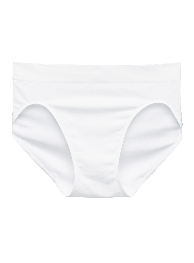 Miiyu Black and White High-waist high-cut classic brief Nylon for women
