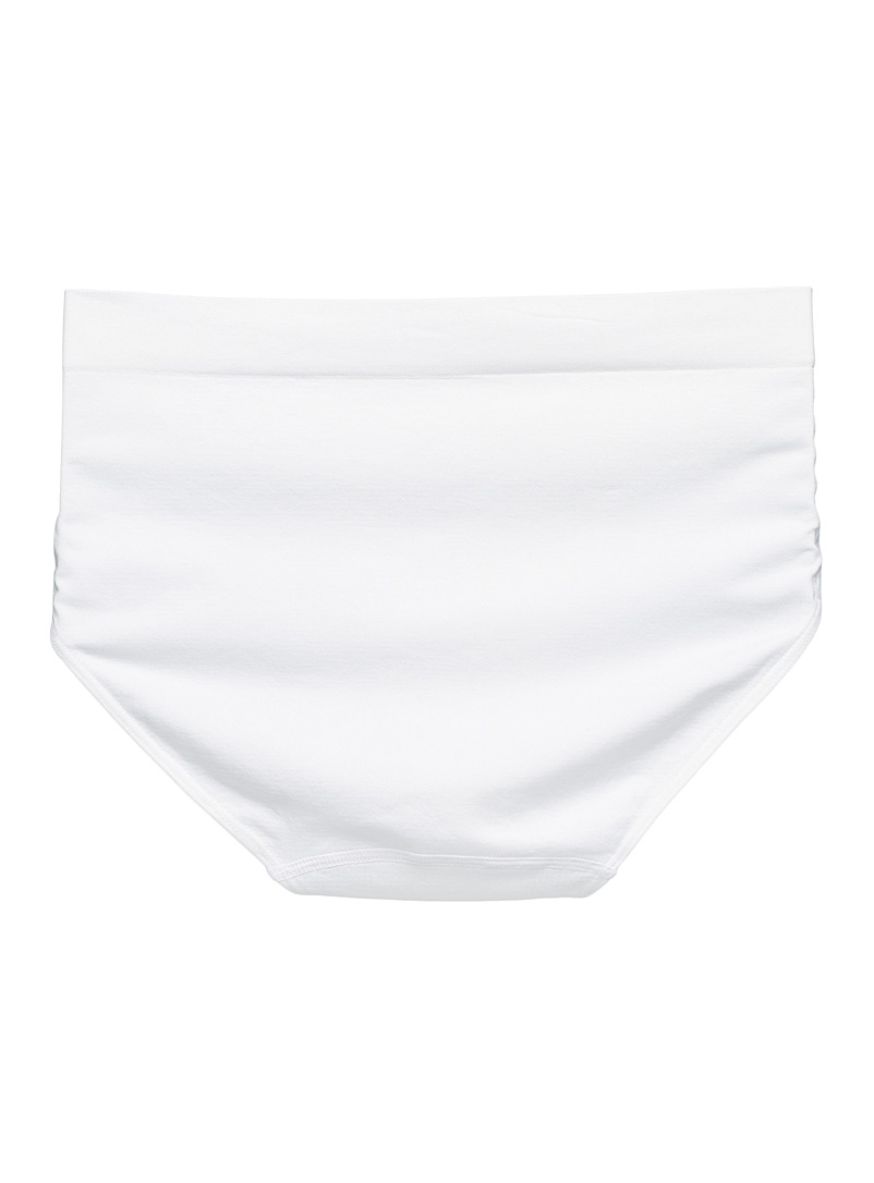 Miiyu Black and White High-waist high-cut classic brief Nylon for women
