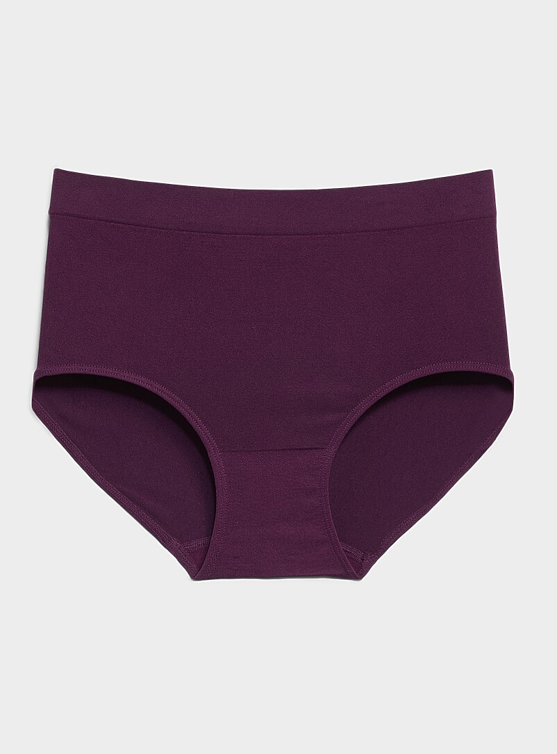 Miiyu Black Microfibre high-waist classic hipster Nylon for women