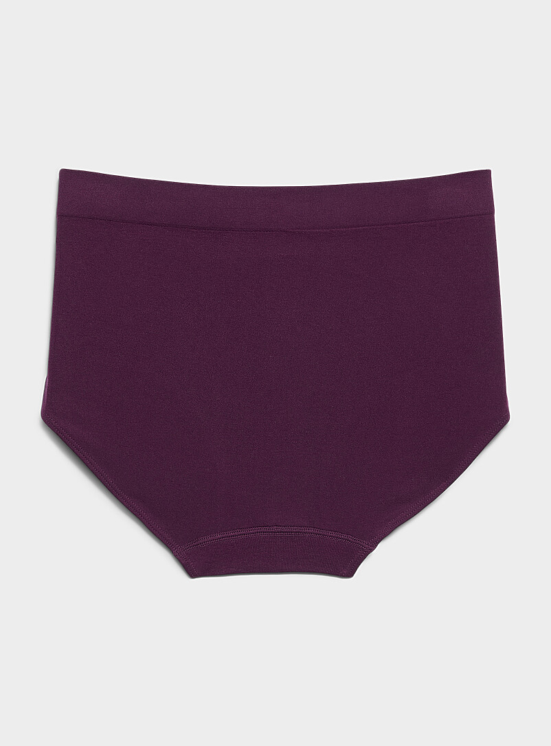 Miiyu: La classique taille haute microfibre Nylon Beige - Gr&egrave;ge pour femme