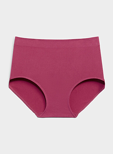 Miiyu: La classique taille haute microfibre Nylon Fuchsia pour femme