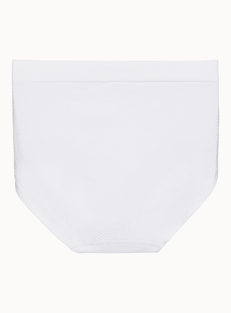 Miiyu Black Textured high-waist classic hipster Nylon for women