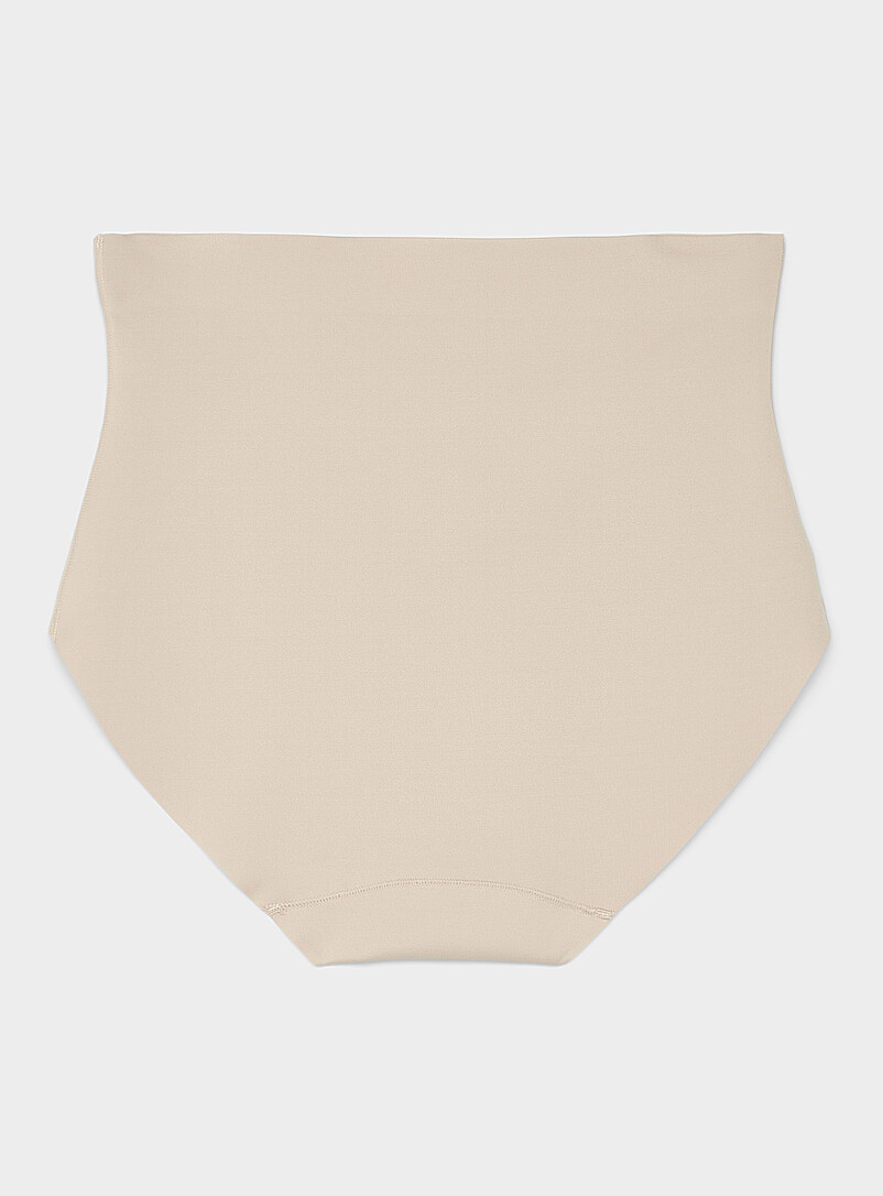 Miiyu Beige High-waist control hipster for women