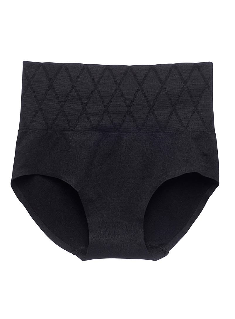 High Waist Control Underwear - Black