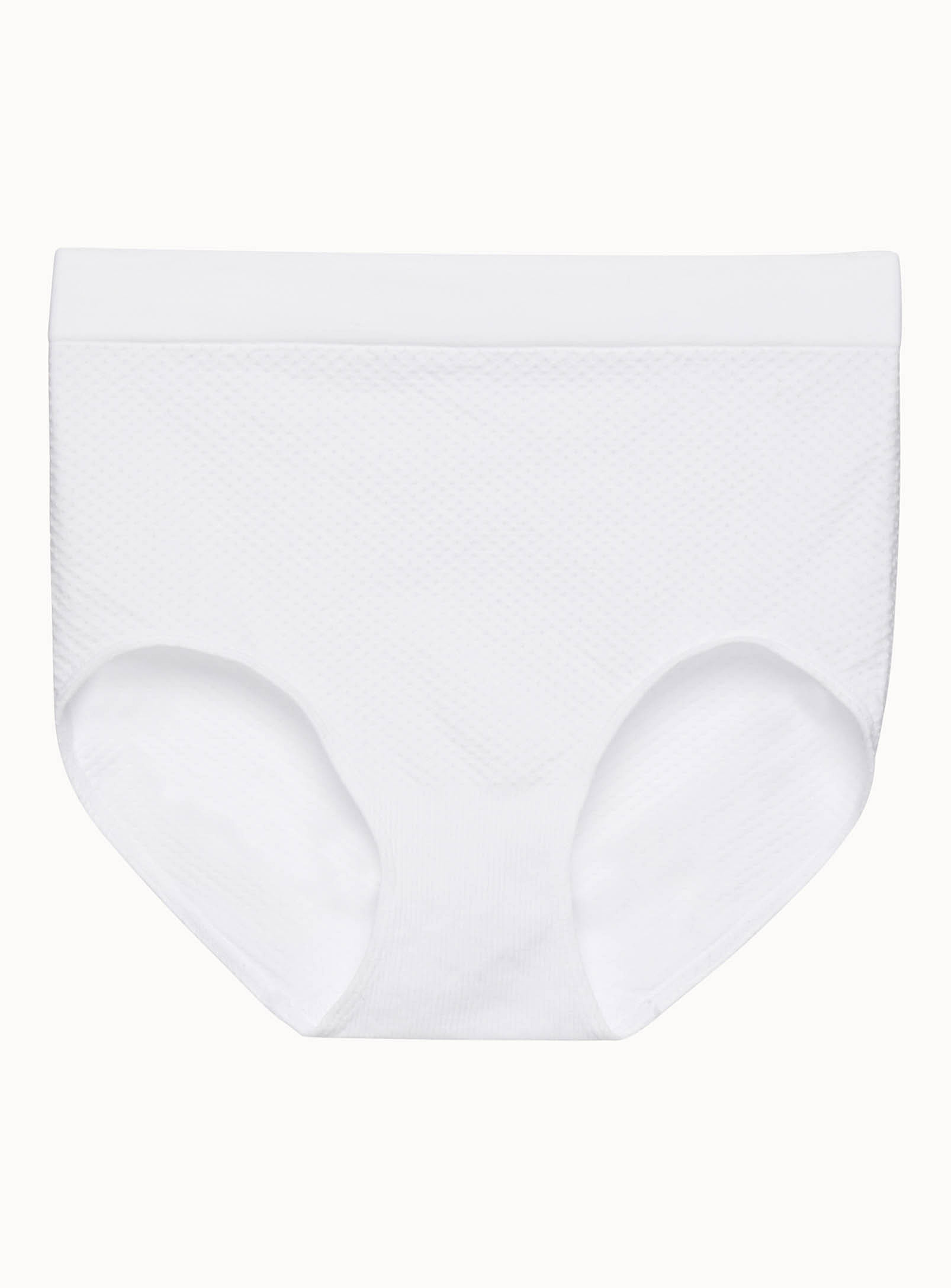 Miiyu Textured High-rise Panty In White