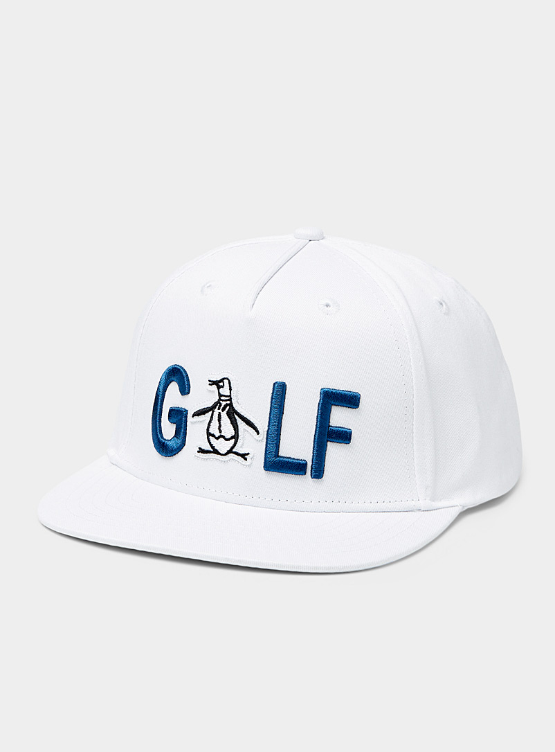 Penguin White Penguin golf cap for men