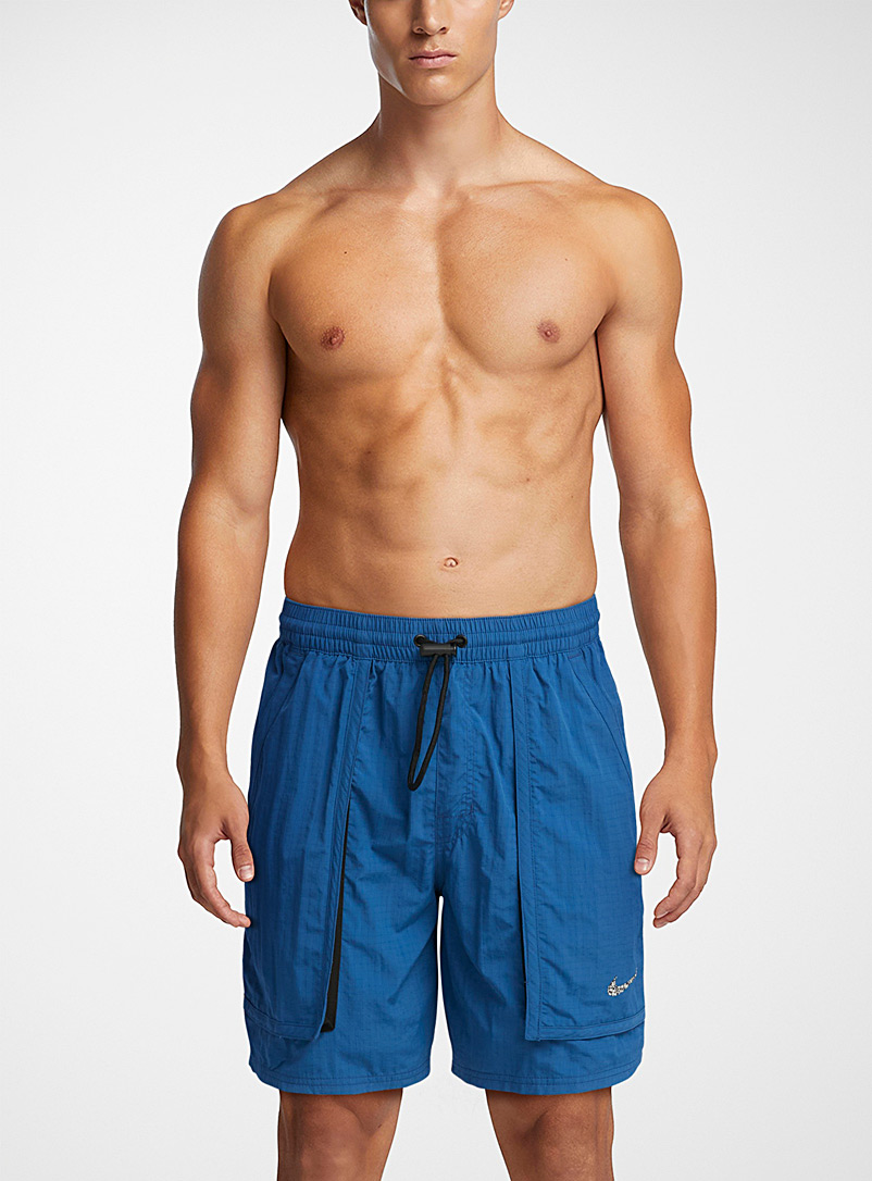 Nike Swim Blue Large-pocket ripstop swim trunk for men