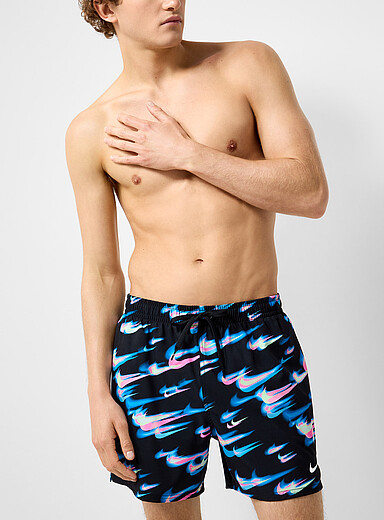 Neon Swoosh swim trunk