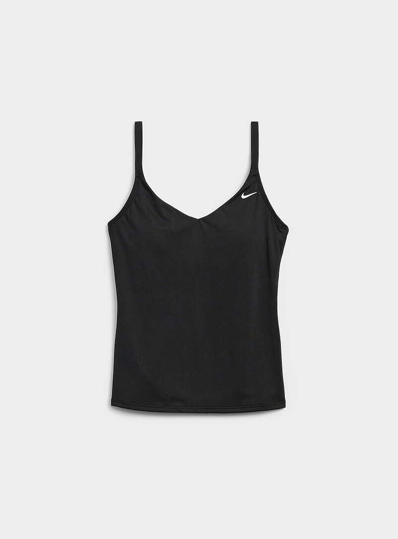 Solid V-neck tankini product image (primary)