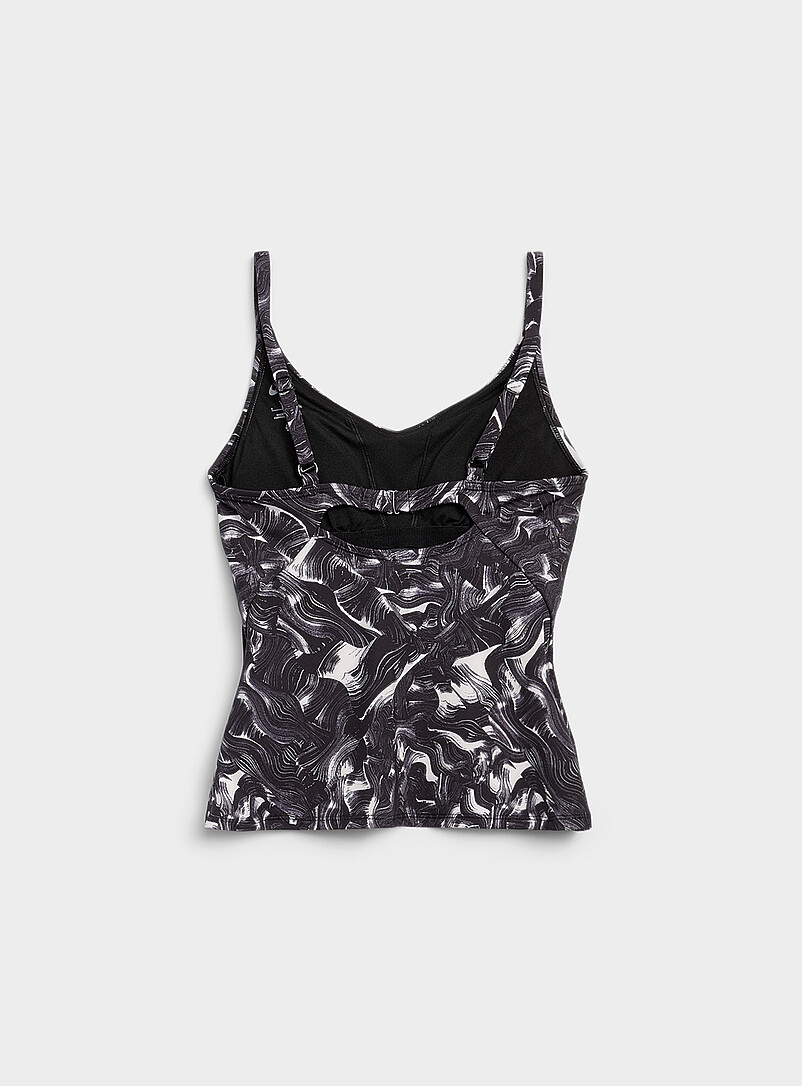 Printed V-neck tankini product image 2