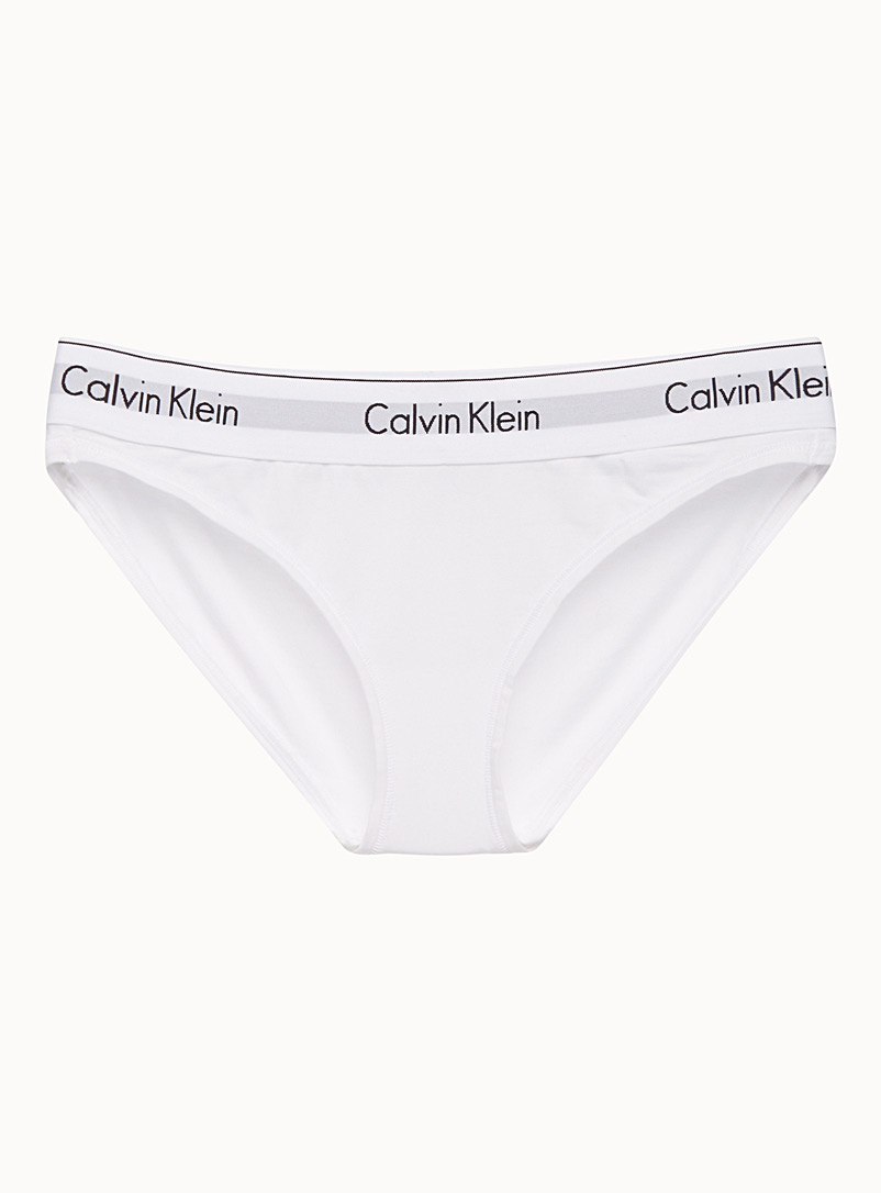 Calvin Klein White CK signature bikini panty for women