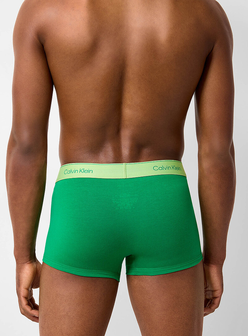 Calvin Klein Blue 3" colourful trunk Cotton for men