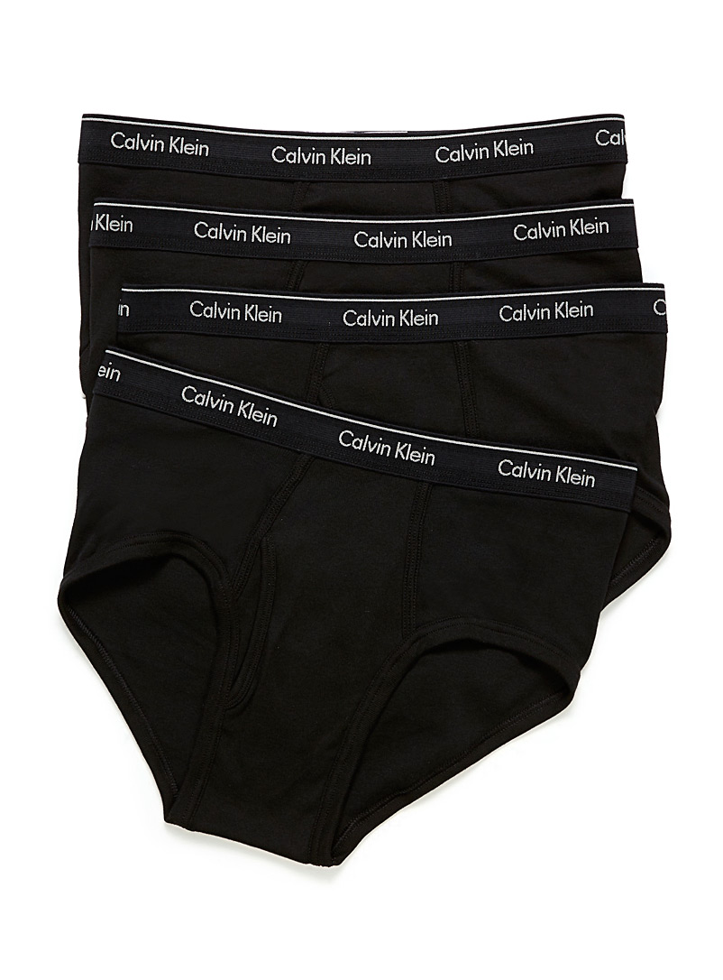 Calvin Klein: Les slips classiques Emballage de 4 Noir pour homme
