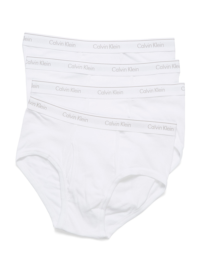 Calvin Klein White Classic briefs 4-pack for men