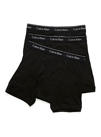 5" solid boxer briefs Cotton Classic 3-pack