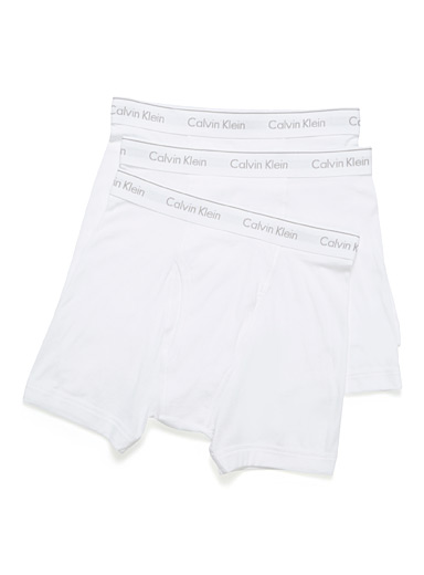 Calvin Klein White Classic boxer briefs 3-pack for men