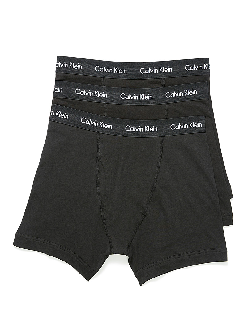 Calvin Klein Cotton Classics Boxer Brief 3 Pack In Black