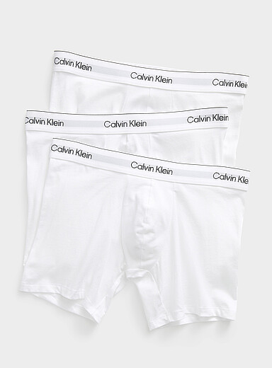 Les boxeurs longs neutres 6 po Icon Cotton Stretch Emballage de 3