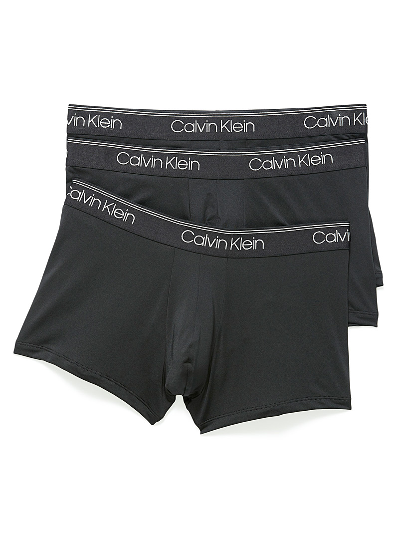 Calvin Klein Black Classic microfibre trunks 3-pack for men