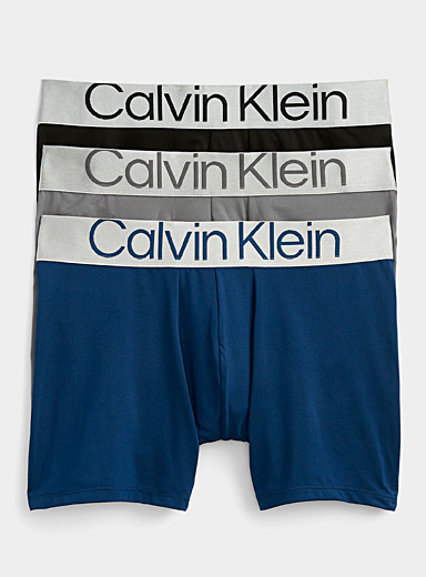 Calvin Klein 3 Pack Reconsidered Steel Briefs, Black 