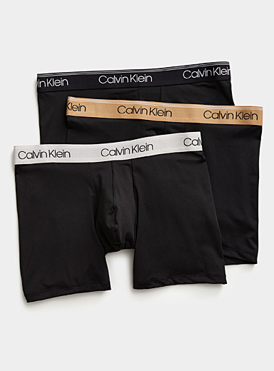 Calvin Klein Men's Underwear 3-Pack Microfiber Stretch Thong 