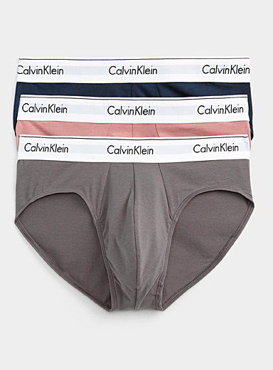 Calvin Klein: Les slips Modern Cotton Stretch Emballage de 3 Assorti pour homme